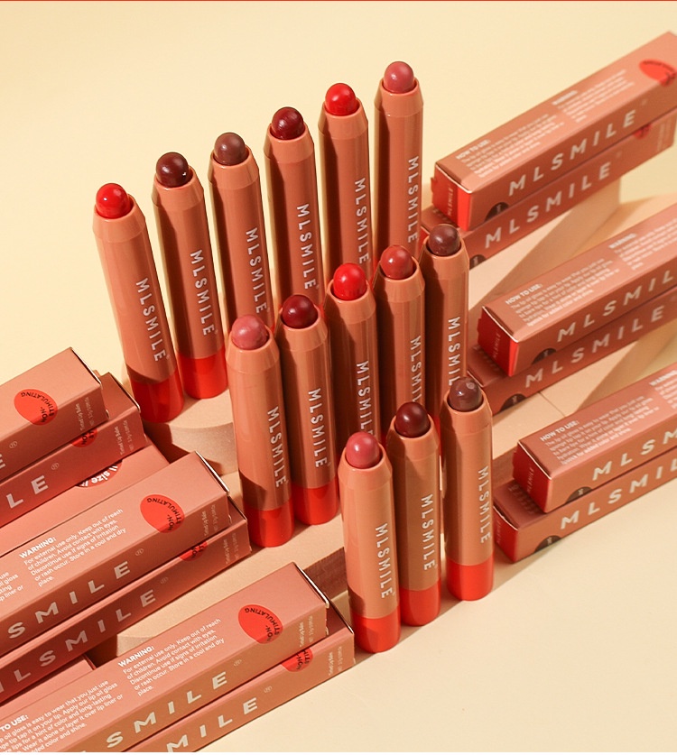 Rotate Lipstick Pen Waterproof Long Lasting Lipstick Sexy Nude Lip Make ...