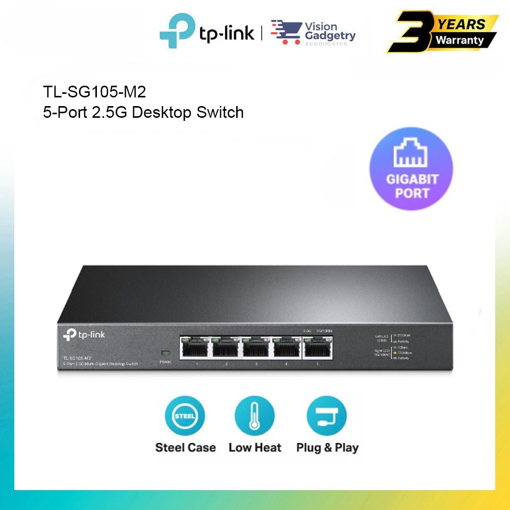 TP-Link TL-SG105 5ポートスイッチング Lanポートカバー2個付 TP-Link