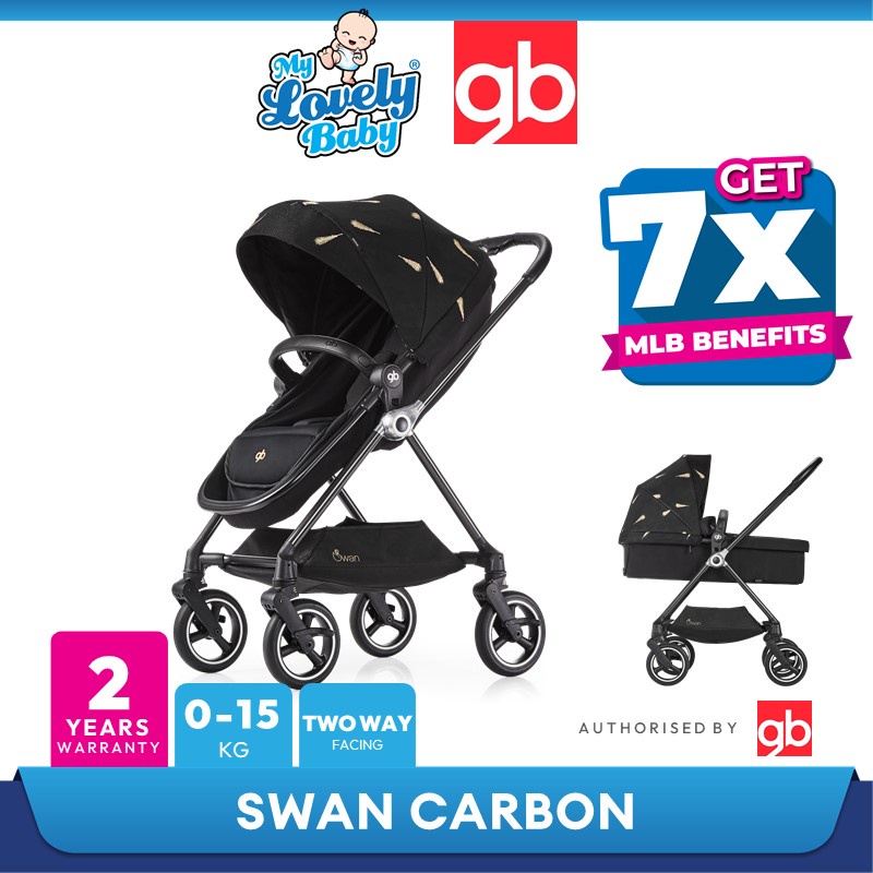 [Star Buy] gb Swan Carbon Fibre Frame/Basic Two Ways Baby Stroller (New ...