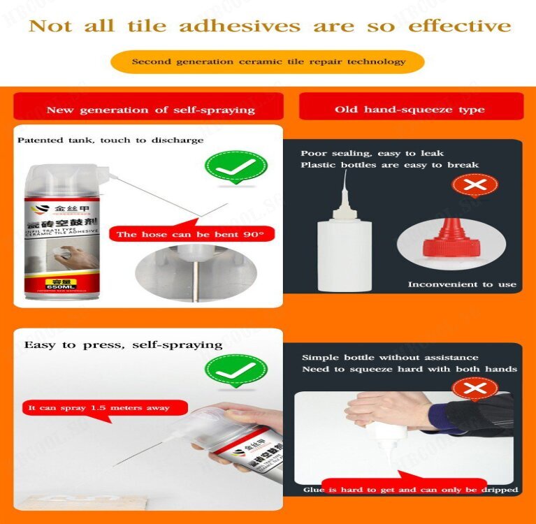 🎈SG STOCK🎈650ml Ceramic Tile Grouting Repair Agent Wall Tile Strong ...