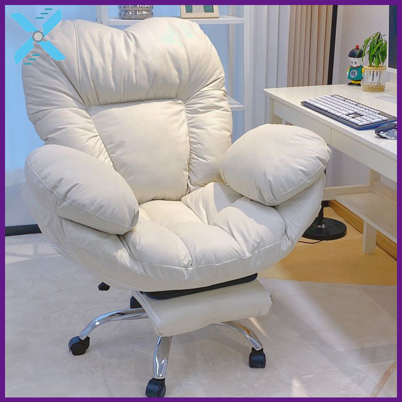Office Chair New White Girl Cloud-shaped Sponge Computer Chair Home ...