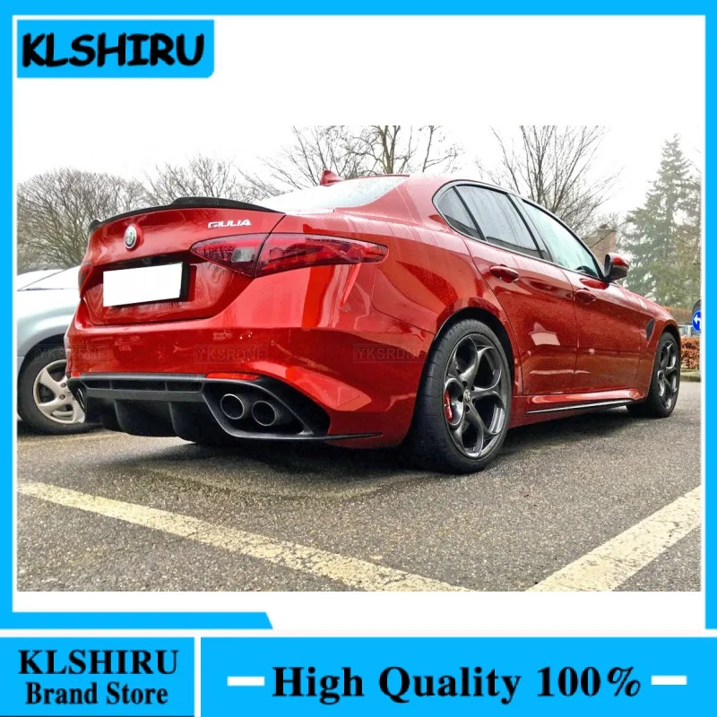 Carbon Fiber Rear Spoiler Trunk Boot Lip Wing Spoiler For Alfa Romeo ...