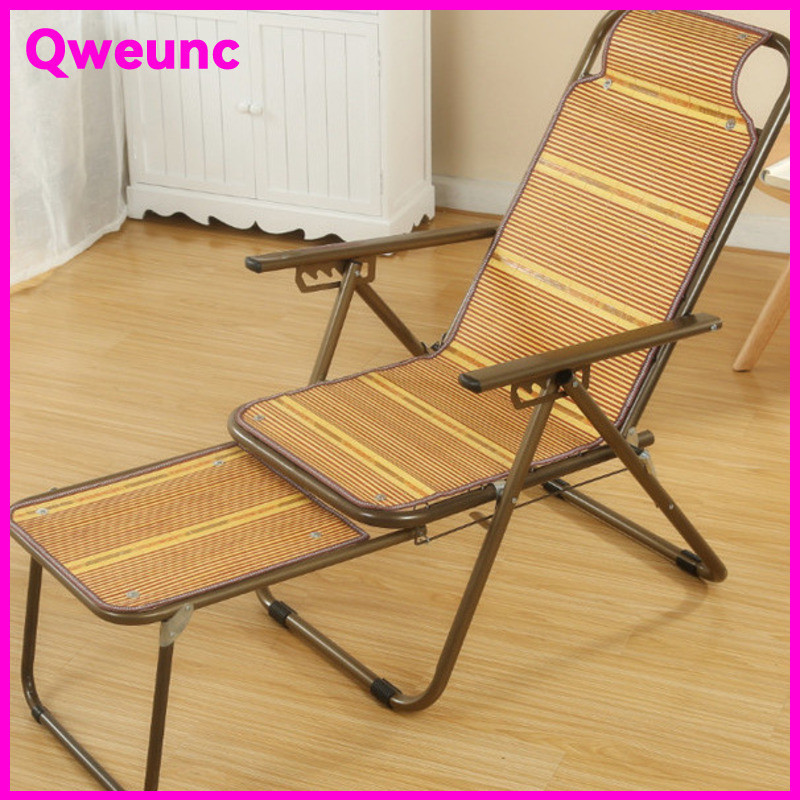 Folding Chair Simple Bamboo Lunch Break Breathable Foldable Chair ...