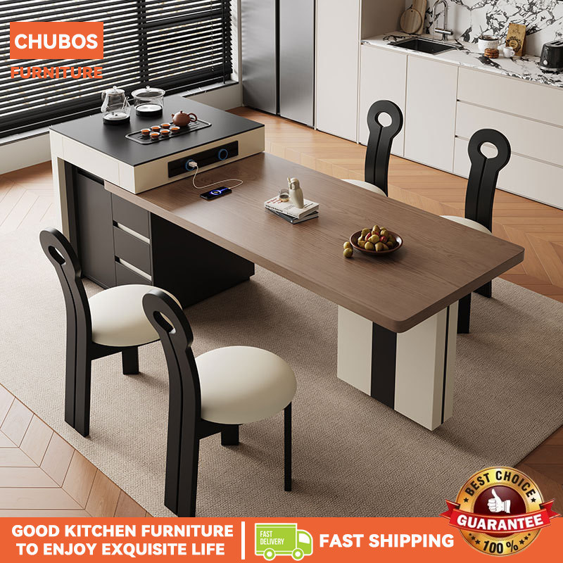 Smart Home Tea Room Table Multi-functional Dining Table Space-saving ...