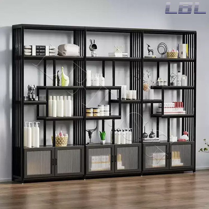 Display Rack Bookshelf Multi-layer Iron Display Cabinet Bookcase ...