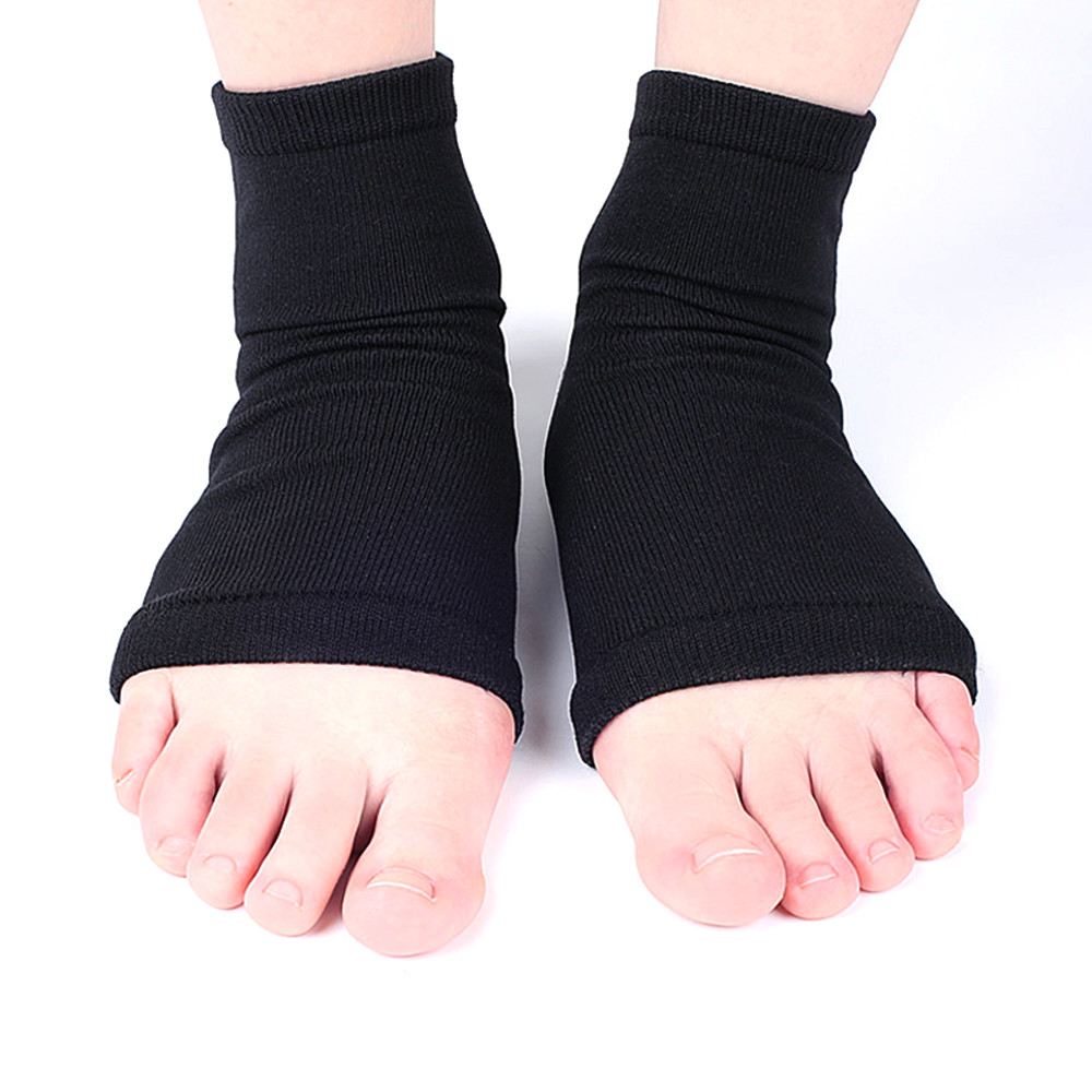 1Pair Arch Support Sleeve Cushioned Soft Elastic Gel Pad Fabric Arch ...