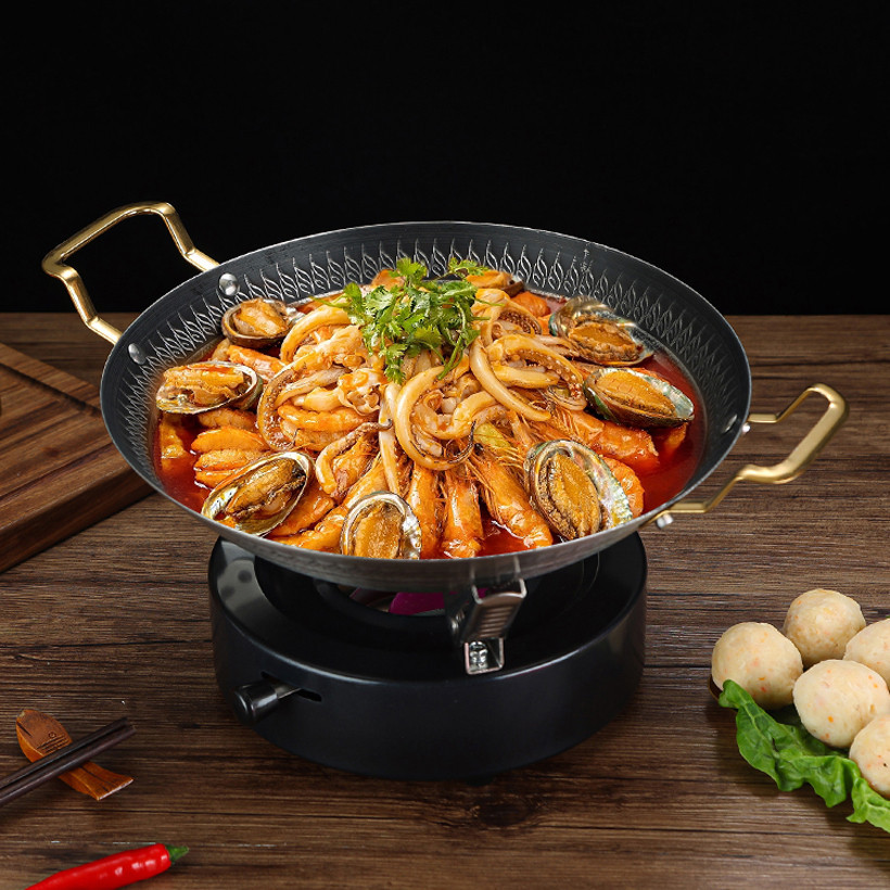 Korean-Style Stainless Steel Honeycomb Wok Stewed Pot Hot Pot ...