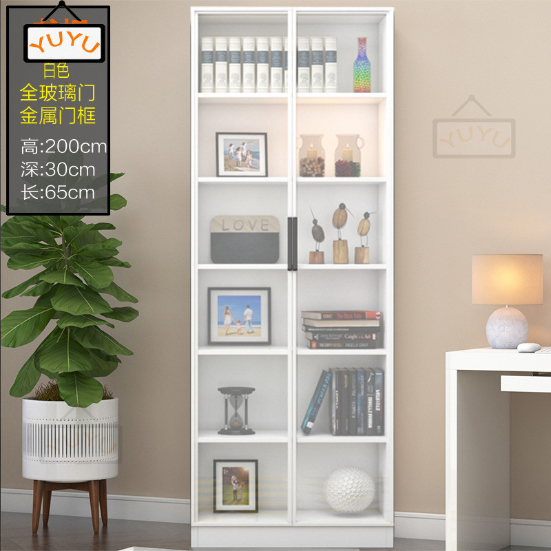 RHYY （Yy65） European with Glass Rack Bookcase Storage Door Bookcase ...