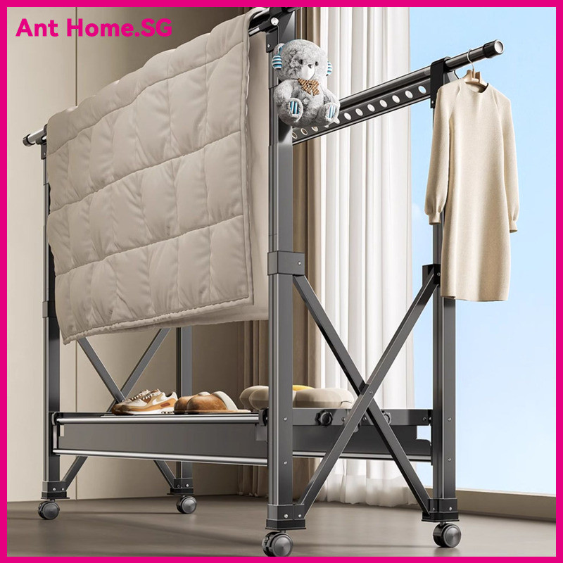 Clothes Drying Rack, Popular Foldable And Liftable 150-250cm Telescopic ...