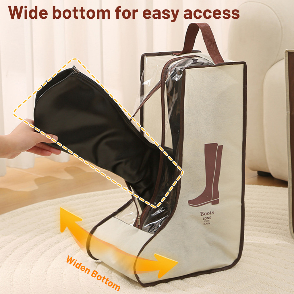 【SG Stock】Waterproof Boot Storage Bag - Foldable Dustproof Shoe ...