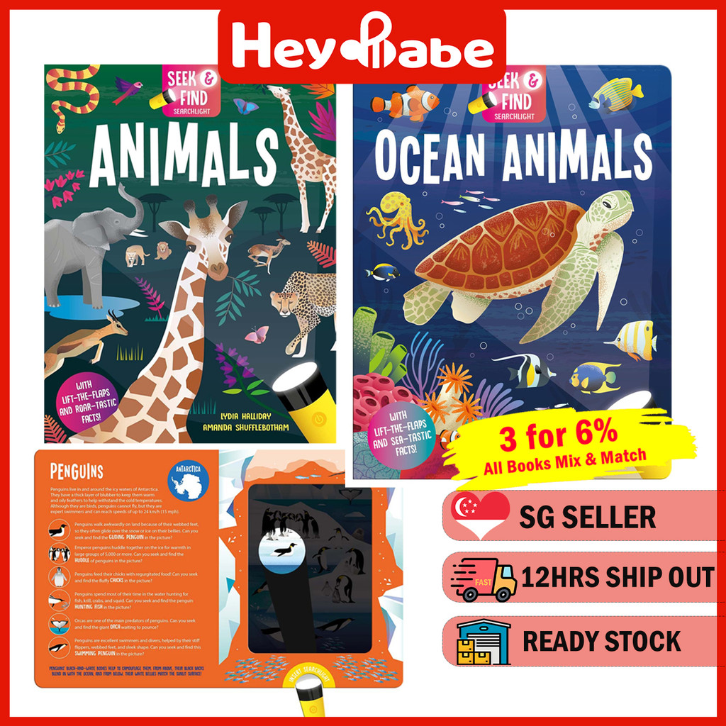 Seek and Find Searchlight Books | Torchlight Book for Children | Animal ...