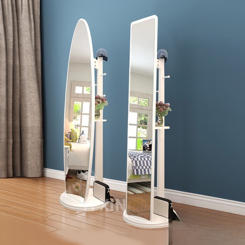 Standing Mirror Full body mirror with rotatable hanger mirror full ...
