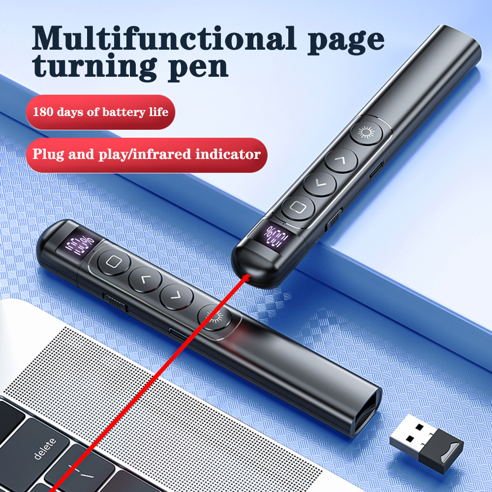 【SG LOCAL SELLER】Wireless Presenter Remote Control Laser Pointer ...