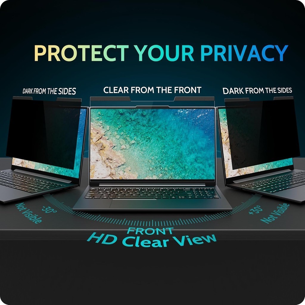 Magnetic Laptop Privacy Screen for 16:9 16:10 Computer Monitor ...