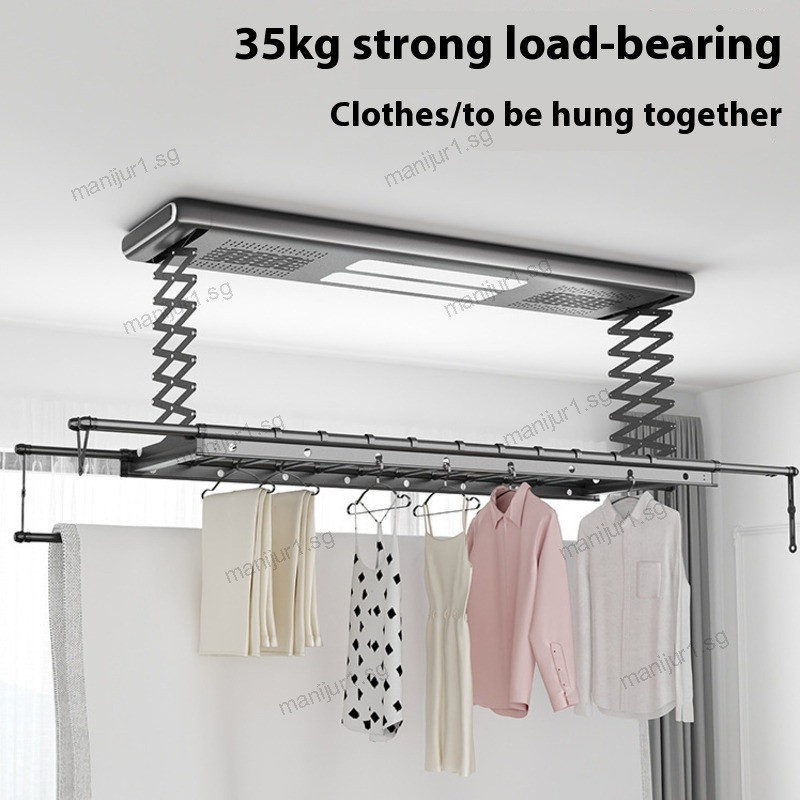 Electric Clothes Hanger Clothes Drying Electric Rack Smart Remote ...