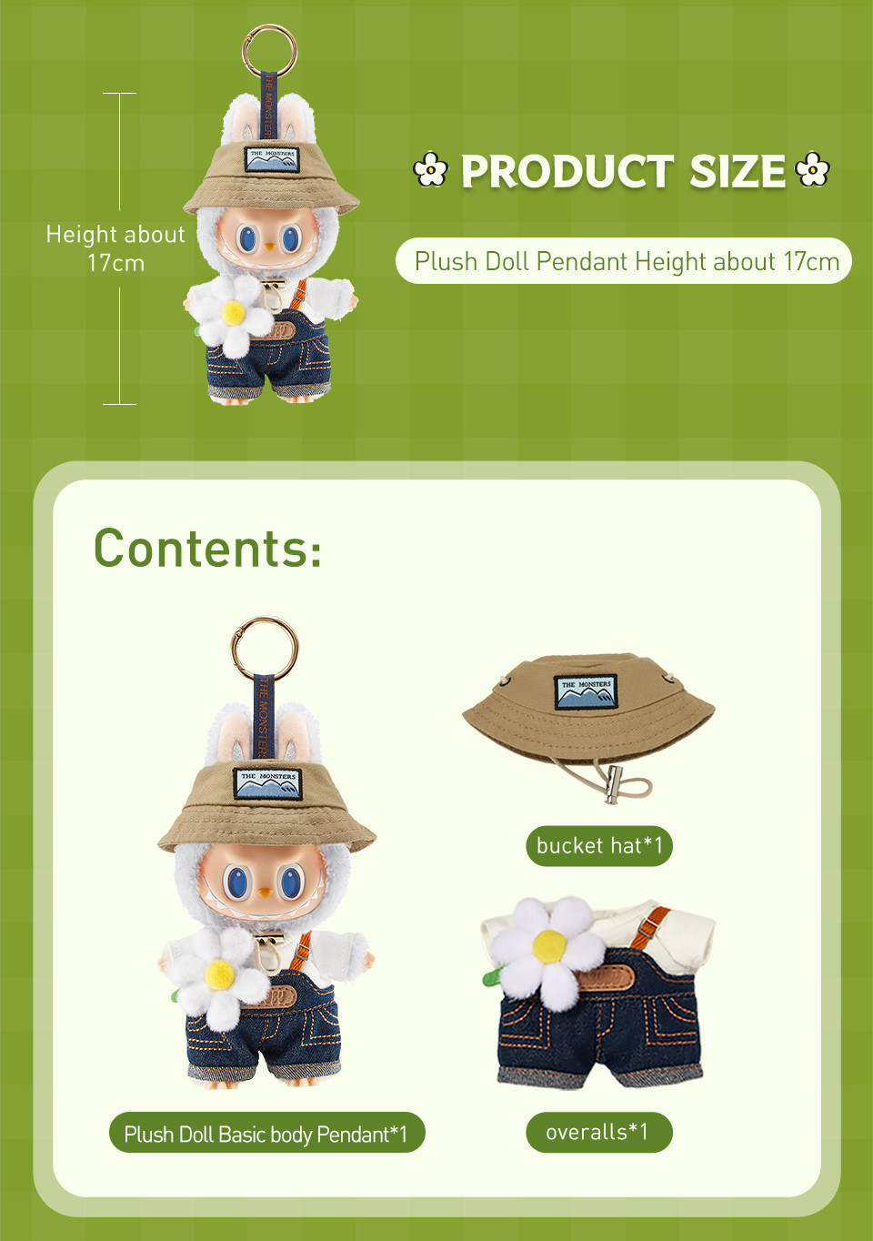 POP MART THE MONSTERS FALL IN WILD SERIES-Vinyl Plush Doll Pendant