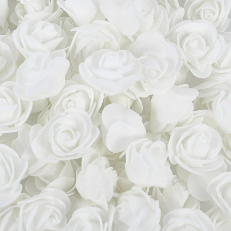 50/100pc PE Foam Rose Heads Artificial Flower for Wedding Birthday ...