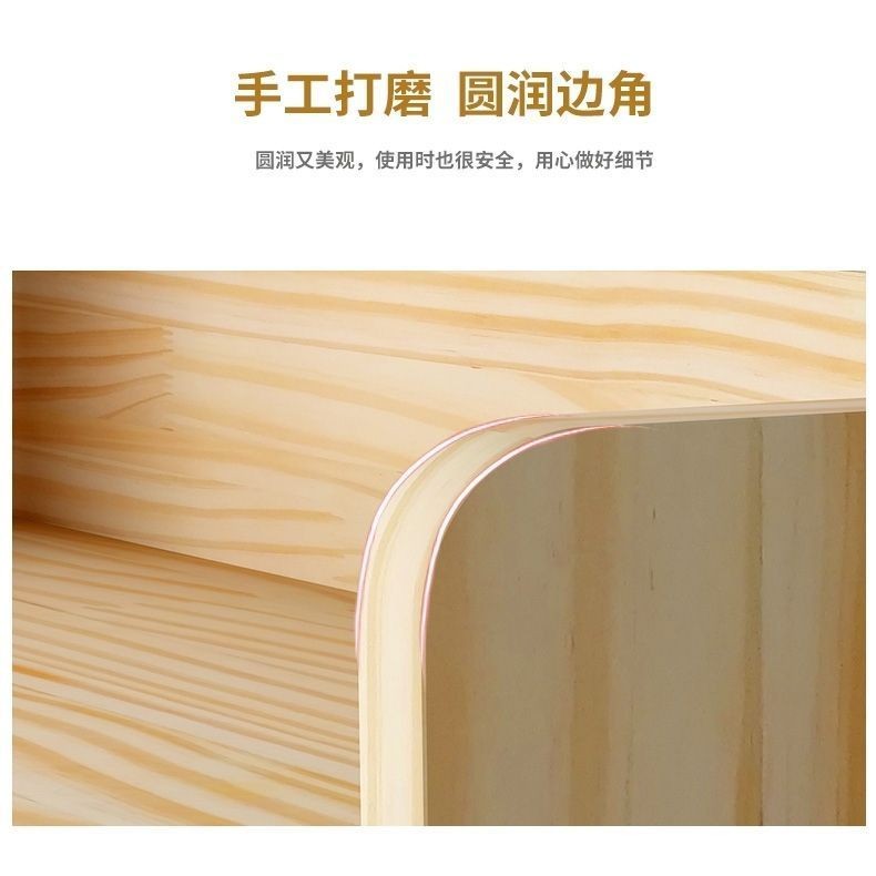 [48H Shipping] Solid Wood Desktop Storage Rack Simple Organizer Office ...