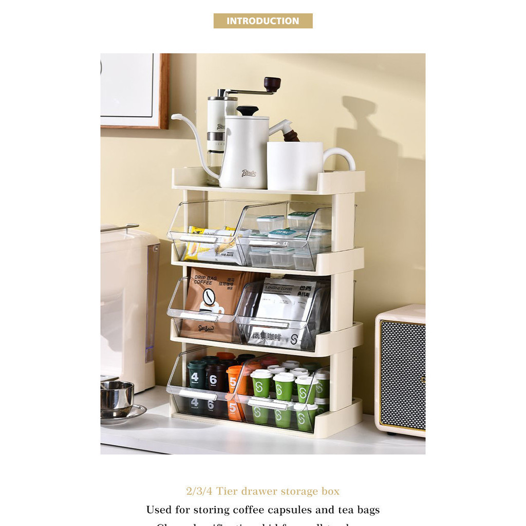 Desktop tea bag sorting rack | Coffee Capsule Storage Box | Multi ...