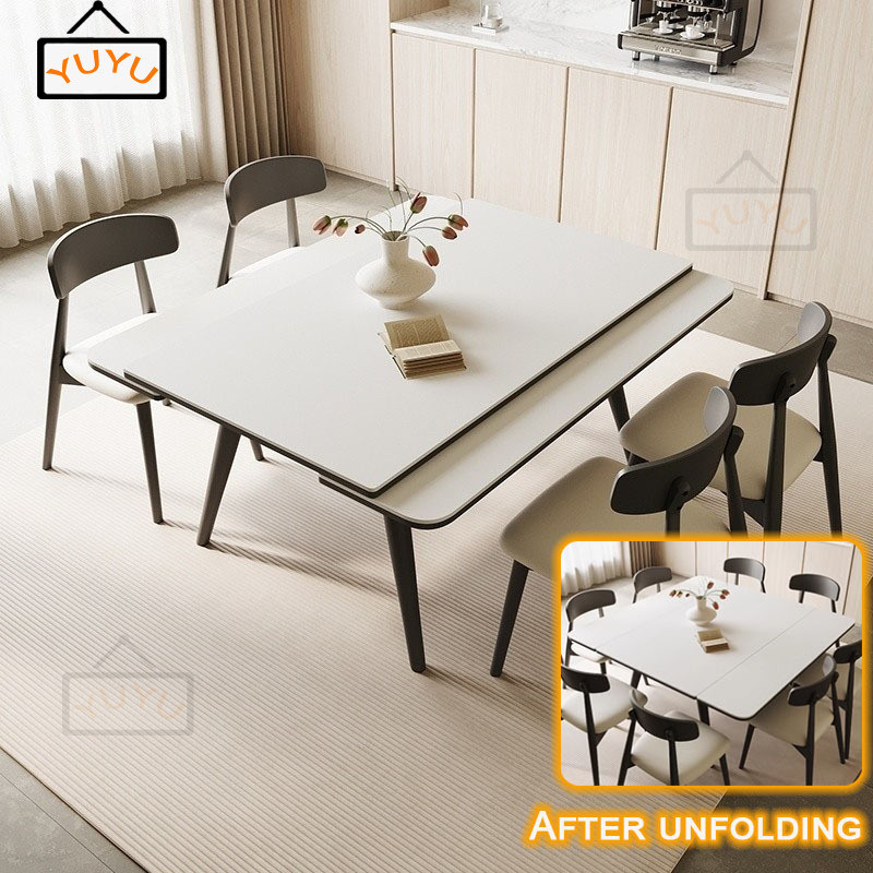 Table Simple Variable Square Dining Table Restaurant Dual-purpose Set ...