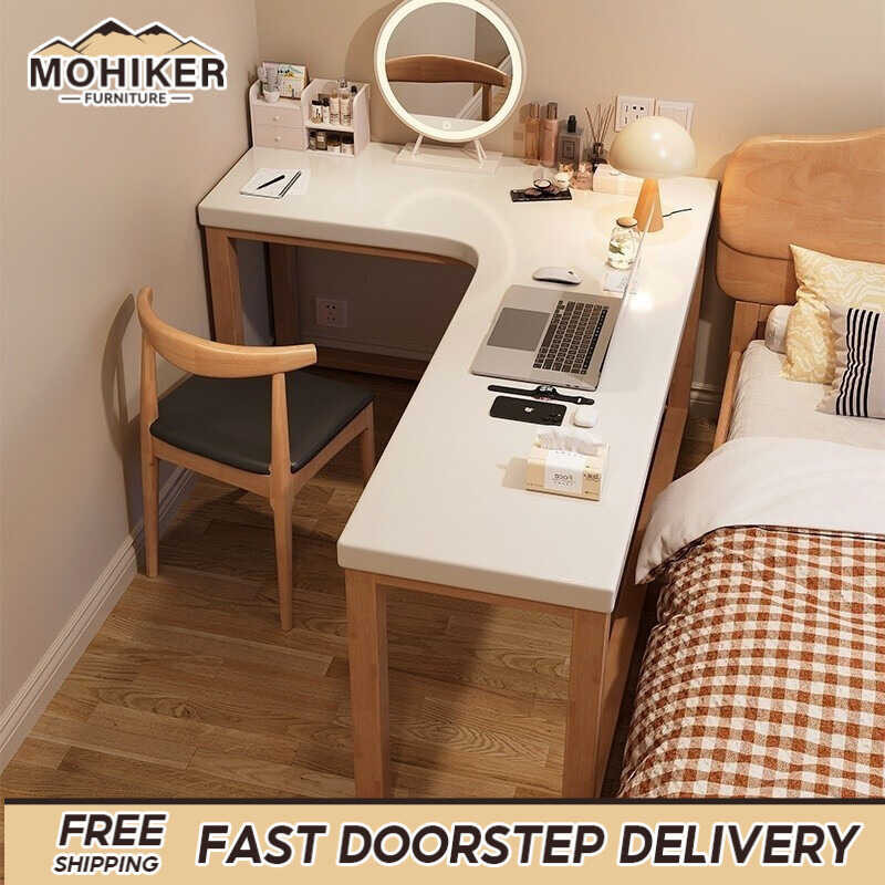 MK Solid Wood Corner Table Study Table Household L-shaped Computer ...