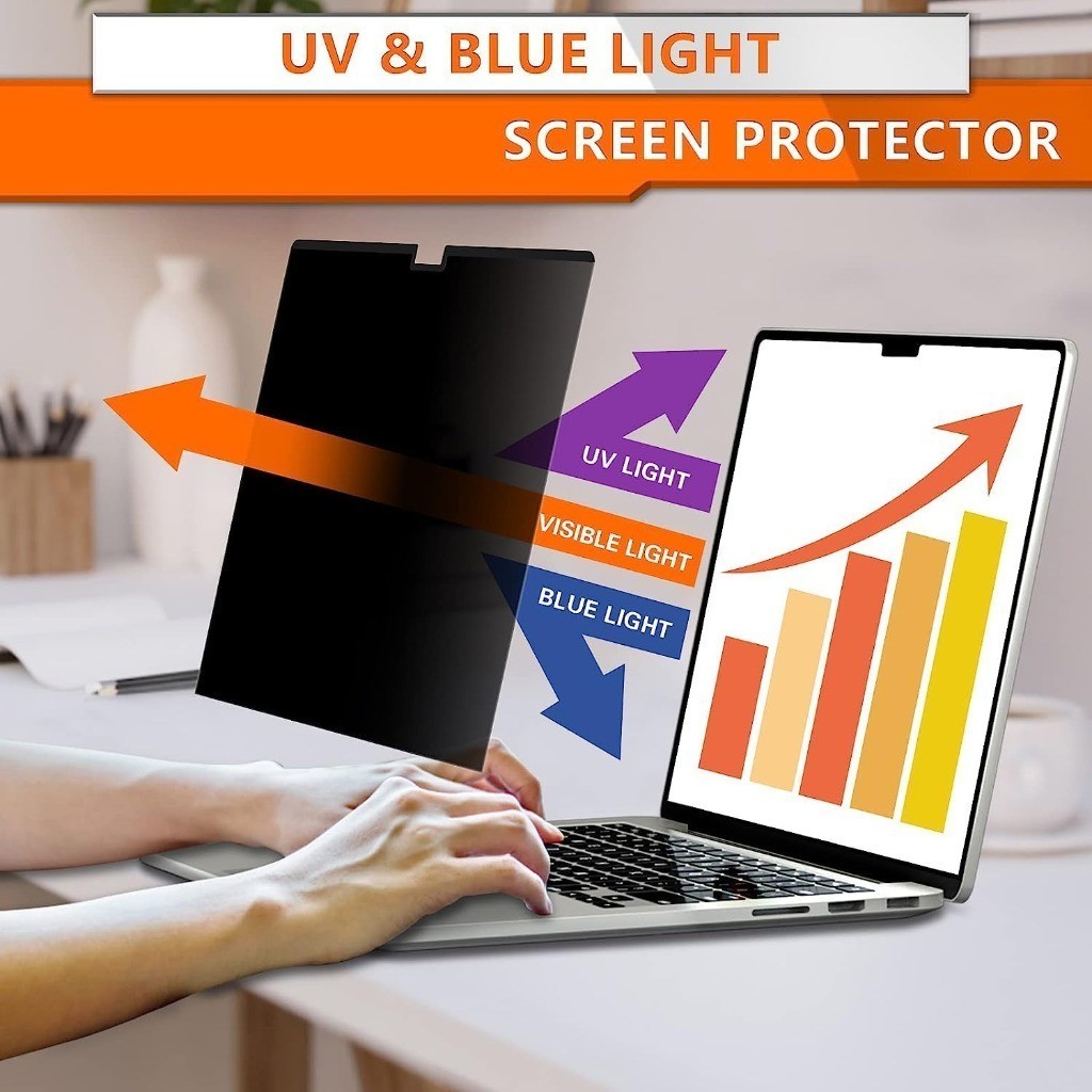 Computer Magnetic Privacy Screen Protector for Laptop 16:9 16:10 Aspect ...