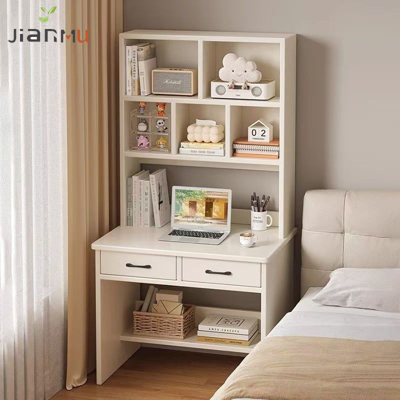 Jianmu Study Table Solid Wood Board With Drawers Simple Student Small ...