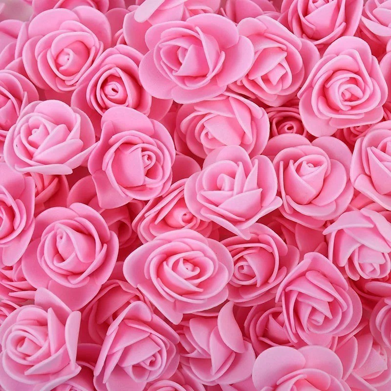 50/100pc PE Foam Rose Heads Artificial Flower for Wedding Birthday ...