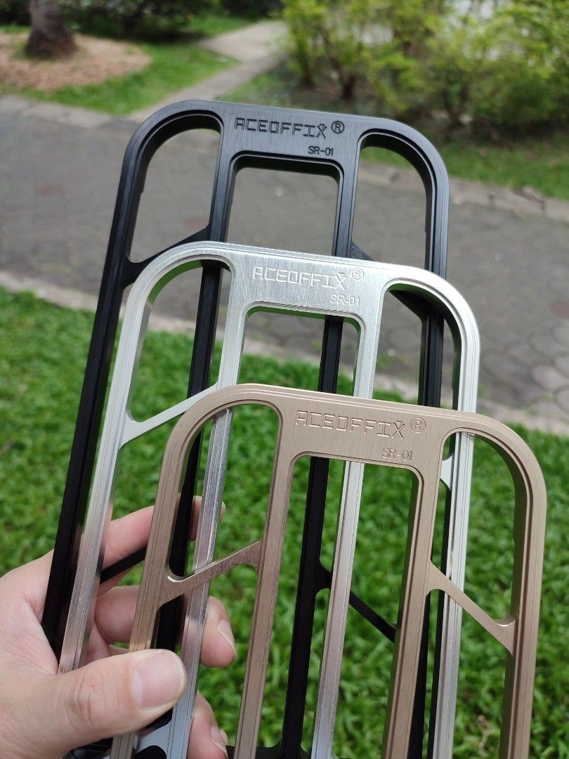 🎁Free Gift included Aceoffix CNC Rear Rack SR01 for Brompton Pikes ...