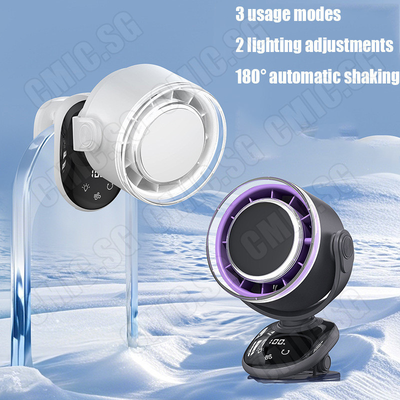 【2nd piece $0 】Mini Portable Fan Air Conditioning Fan 4000mah Smart ...