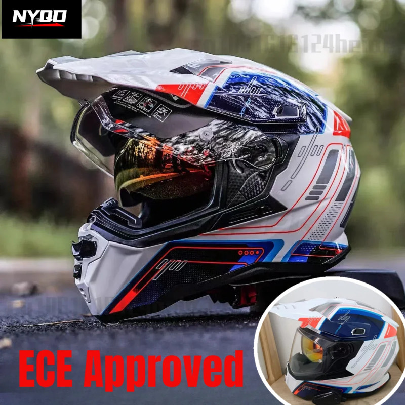 Original GSB Professional Racing Helmets Motorcycle Full Face Modular ...