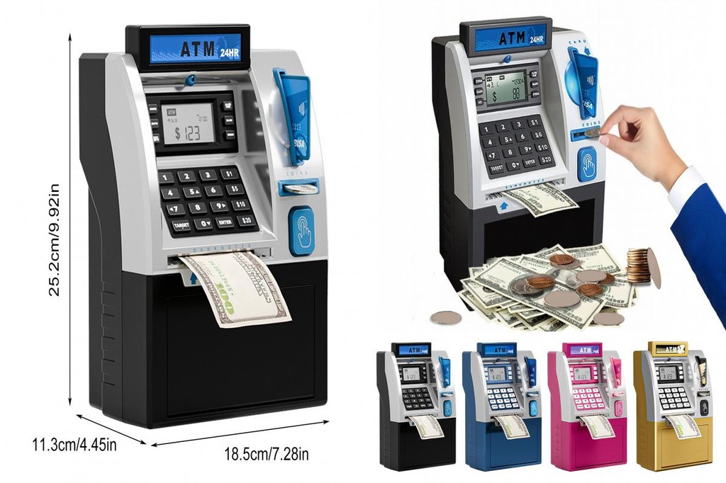 SL Toddlers Electronic Savings Bank Kids Atm Machine Toy Kids Atm Piggy ...