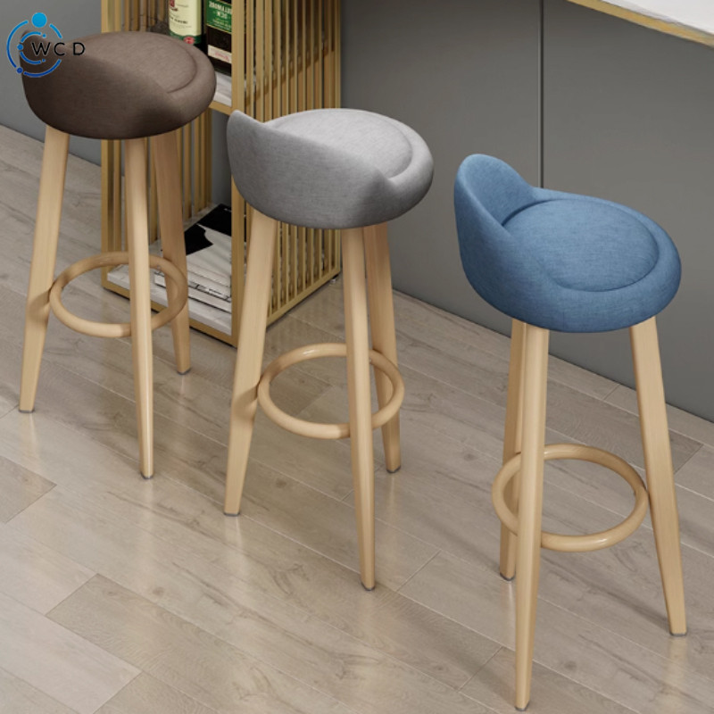 WDD Bar Stools Iron Stool Legs Home High Chair Bar Chair Back Chair ...