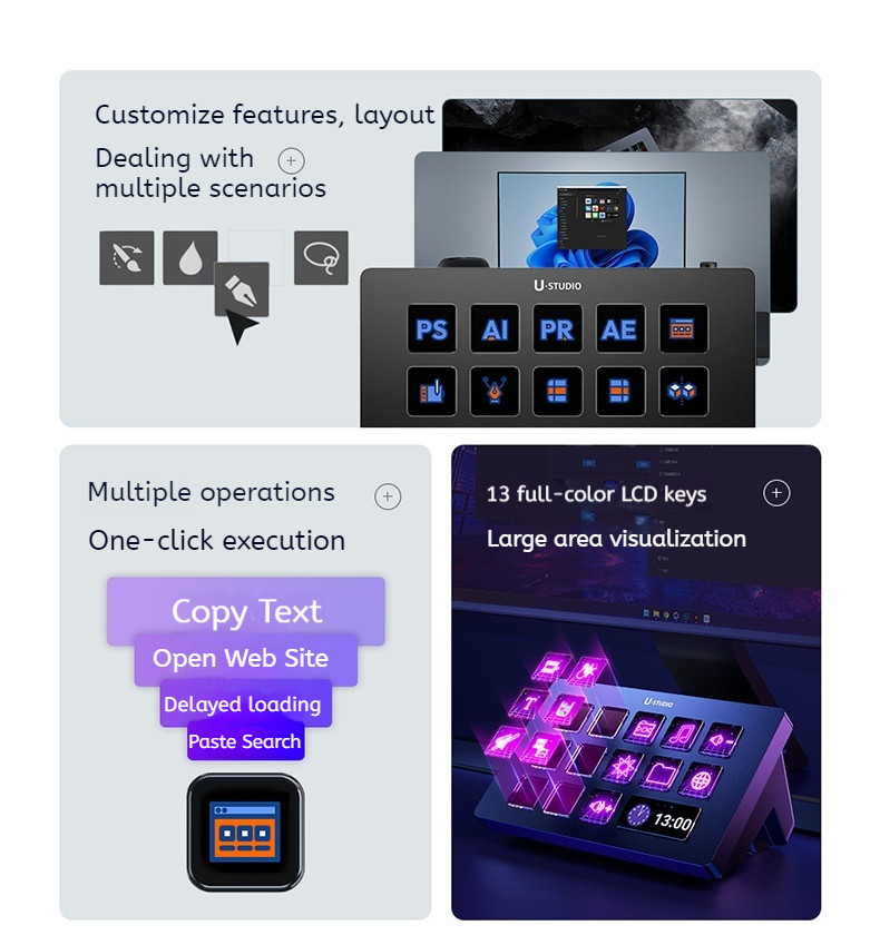 Ulanzi D200 StreamDeck Product Custom Console Studio Controller For ...