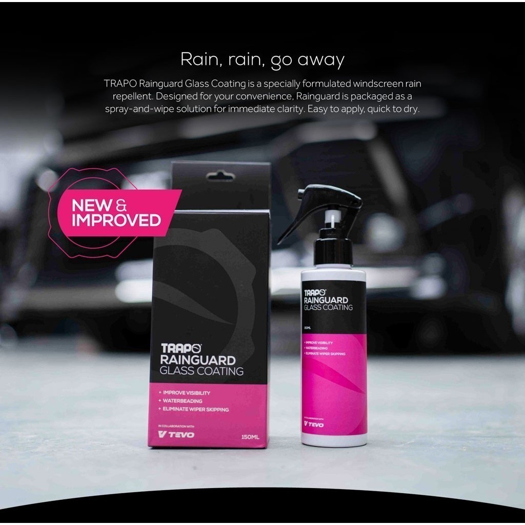 TRAPO Rainguard Glass Coating / Car Rain Water Repellant / Windshield ...