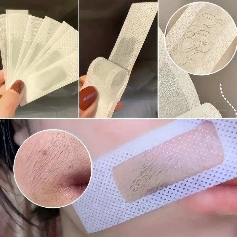 Hair Removal Wax Strips, Ready To Peel Off Facial Eyebrow Lip Hair ...