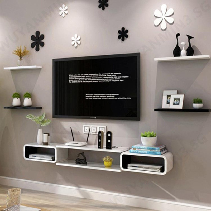 Grid Rack Creativity Shelf Rack Television Wall Storage Rack Living ...