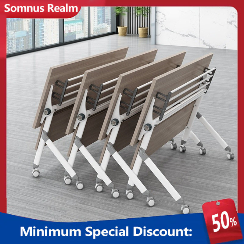Office Desk Spliceable And Combinable Foldable Table And Chair Set With ...
