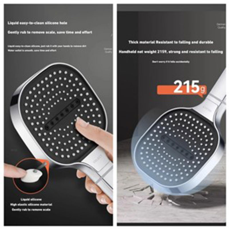 （🔥SG stock🔥）130mm large panel shower head 3 modes high-pressure water ...