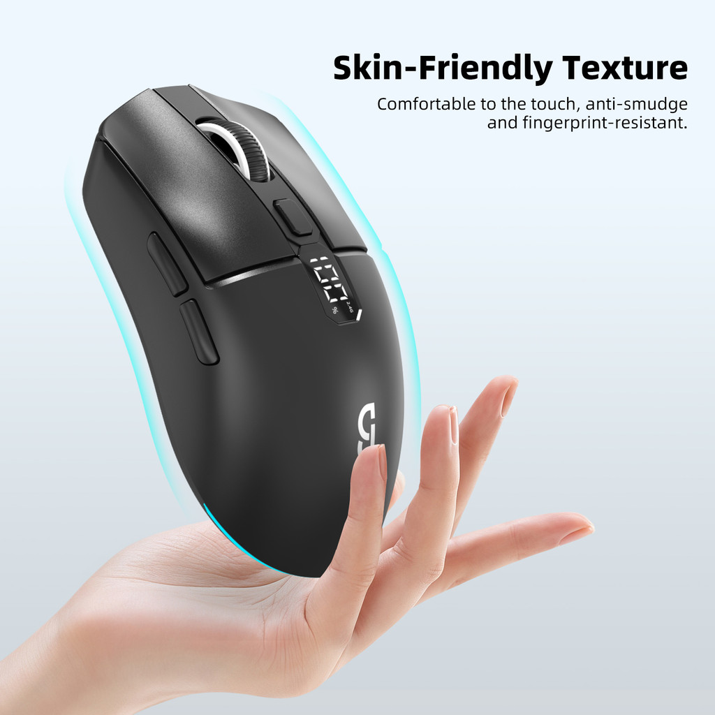 GOOJODOQ Mouse Lightweight Gaming Mouse Dual-mode Rechargeable Silent 4 ...