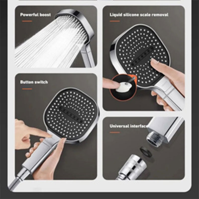 （🔥SG stock🔥）130mm large panel shower head 3 modes high-pressure water ...