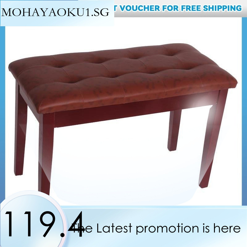 Wood Double Solid Piano Stool With Bookcase Single Bench Electric ...