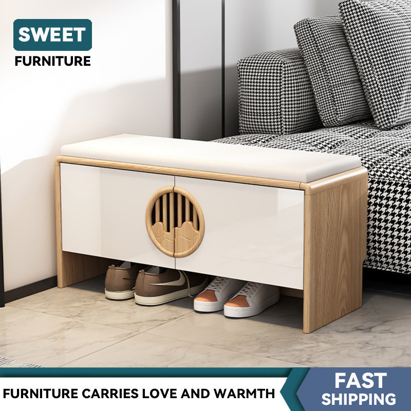 Shoe Changing Bench Shoe Changing Bench For Sitting Shoe Cabinet Solid ...