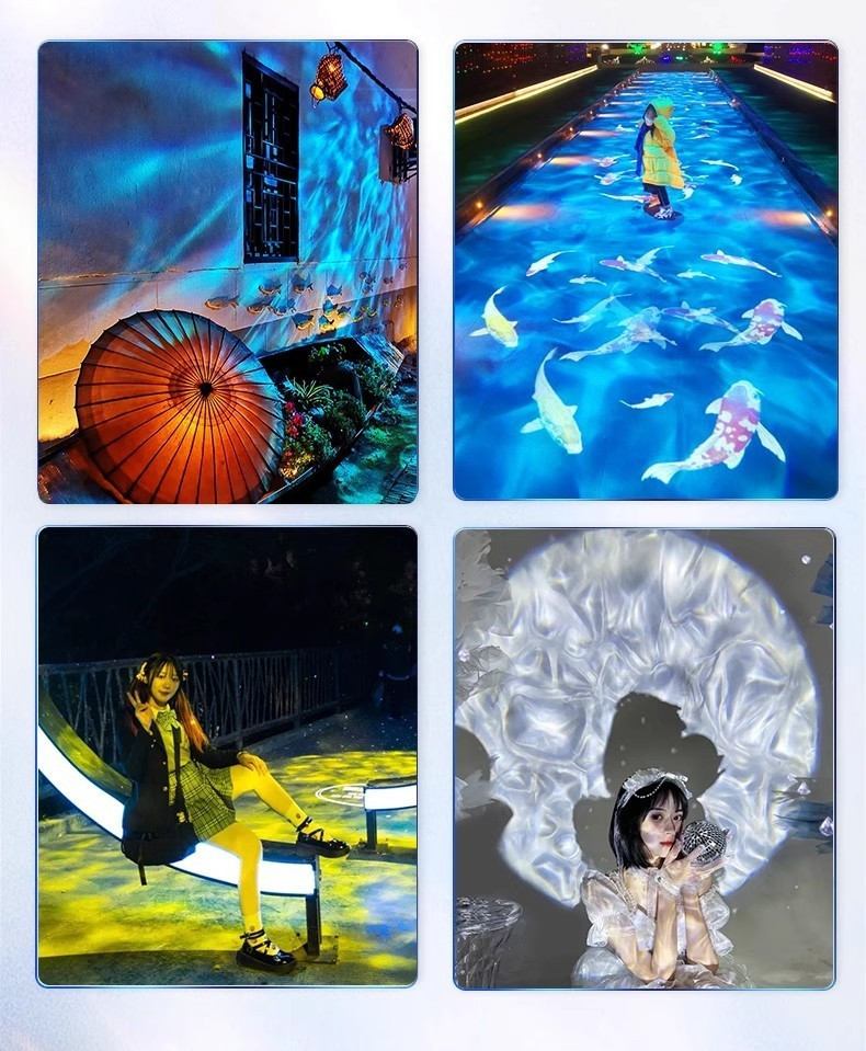 Dynamic Water Ripple Projection Outdoor Ground Background KTV Street ...