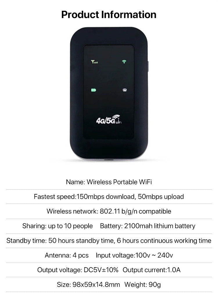 🎈HOT SALE🎈5G Portable Wifi Wireless Mobile Mini Router/Fast Stable ...