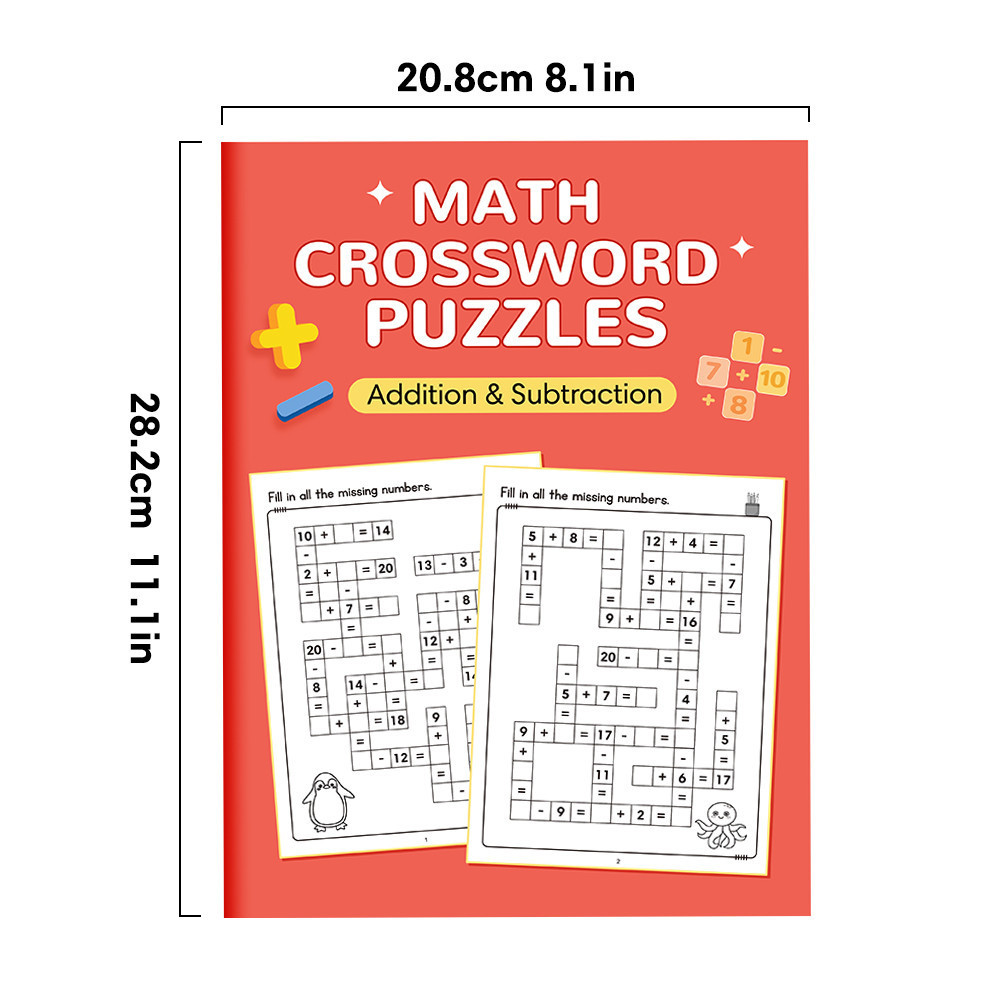 Children Learning Addition Subtraction Within 20 Math Workbook ...