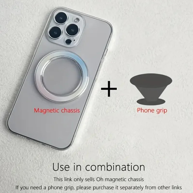 Round Pop-socket Magnetic Base Sticker for Magsafe IPhone 16 15 13 Pro ...