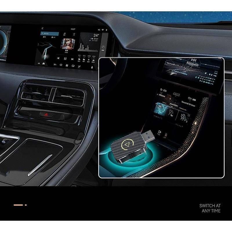 Carplay Adapter 2-in-1 Android Apple Car Wired to wireless car adapter ...