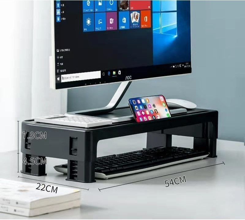 Smart Ergo Height Adjustable Monitor Stand | Desktop Riser | Monitor ...