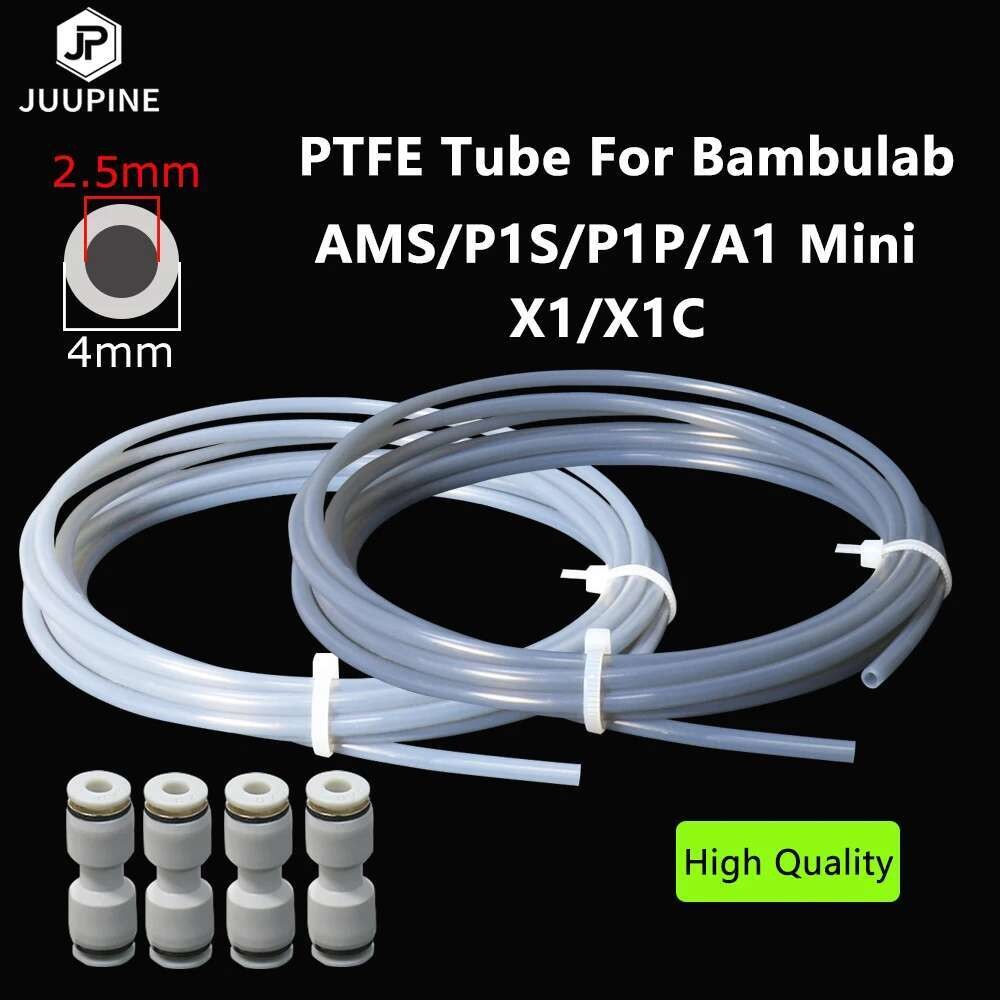 For Bambu Lab Ptfe Tube 2 5mm 4mm P1S P1P AMS A1 Mini 3D Printer ...